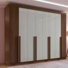 Guarda-Roupa Casal MDF 8 Portas Ripado Imperio