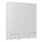 Guarda-Roupa Casal MDF Herval Lenor, 6 Portas, Branco Ártico