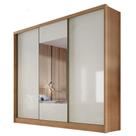 Guarda Roupa Casal Medelim 3 Portas 6 Gavetas Cumaru 25 Fendi Com Espelho Horizonte