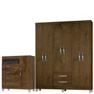 Guarda Roupa Casal Módena e Cômoda Cannes 1 Porta Malbec Incorplac Guarda Roupa Casal Módena e Cômoda Cannes 1 Porta Malbec Incorplac