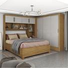 Guarda-roupa Casal Modulado 4 Portas com Cama Santiago 3 Portas 5 Gavetas