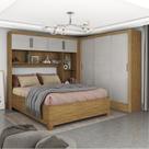 Guarda-roupa Casal Modulado 4 Portas com Cama Santiago 3 Portas 5 Gavetas