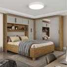 Guarda-roupa Casal Modulado 5 Portas com Cama Santiago 3 Portas Plus 5 Gavetas com Espelho