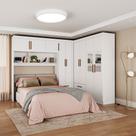 Guarda-Roupa Casal Modulado 5 Portas Hercules 4 Portas 4 Gavetas com Espelho