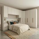 Guarda Roupa Casal Modulado 6 Peças com Cabeceira 12 Portas 12 Gavetas Seletto Areia Guarda Roupa Casal Modulado 6 Peças com Cabeceira 12 Portas 12 Gavetas Seletto Areia