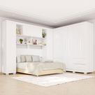 Guarda-Roupa Casal Modulado Andorra 10 Portas 4 Gavetas com Pés Branco - Pnr Móveis