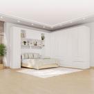 Guarda-Roupa Casal Modulado Andorra 11 Portas 4 Gavetas Branco - Pnr Móveis