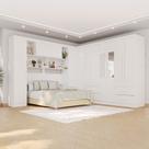 Guarda-Roupa Casal Modulado Andorra 11 Portas 4 Gavetas com Espelho Branco - Pnr Móveis