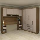 Guarda Roupa Casal Modulado Cp05 Delphi Avelã/Cinnamon L01 - Mpozenato