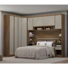 Guarda Roupa Casal Modulado de Canto 8 Portas e 4 Gavetas Veneza Luciane Móveis