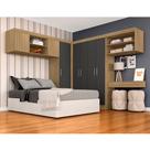 Guarda Roupa Casal Modulado Elsa Boreal/grafite - Móveis Arapongas