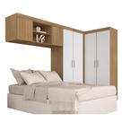 Guarda Roupa Casal Modulado Luana Boreal/branco - Móveis Arapongas