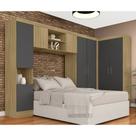 Guarda Roupa Casal Modulado Maeve Boreal/grafite - Móveis Arapongas