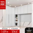 Guarda Roupa Casal Modulado Safira 008 em MDF Com 8 Portas e 4 Gavetas Roupeiro para Quarto Guarda Roupa Casal Modulado Safira 008 em MDF Com 8 Portas e 4 Gavetas Roupeiro para Quarto