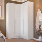 Guarda-Roupa Casal Modulado Salvo 4 Portas 4 Gavetas Branco - Pnr Móveis Guarda-Roupa Casal Modulado Salvo 4 Portas 4 Gavetas Branco - Pnr Móveis