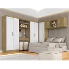 Guarda Roupa Casal Modulado Sarah Boreal/branco - Móveis Arapongas