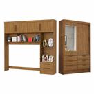 Guarda Roupa Casal Modulado Sevilha 4 e 2 Portas 8 Gavetas com Espelho Carioca Móveis