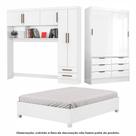 Guarda Roupa Casal Modulado Sevilha 5 e 2 Portas 8 Gavetas com Cama Casal Carioca Móveis