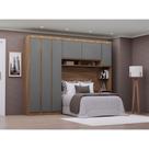 Guarda Roupa Casal Modulado Veneza 6 Portas 3 Gavetas MDP Avela PF-Cinnamom PF Luciane Móveis