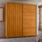 Guarda-Roupa Casal Monet Ripado 2 Portas De Correr 4 Gavetas - 7 Decor