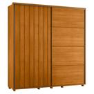 Guarda Roupa Casal Monet Ripado 2 Portas Deslizantes - Madetec