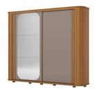 Guarda Roupa Casal Mozzate 2 Portas 6 Gavetas com Pés Inclusos D340 Cinamomo Off White Avelã - Henn