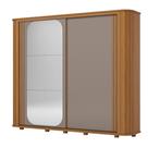 Guarda Roupa Casal Mozzate 2 Portas 6 Gavetas com Pés Inclusos D340 Cinamomo Off White Avelã - Henn