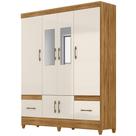 Guarda Roupa Casal MS912 6P Espelho 165 cm Freijo Off White Moval Guarda Roupa Casal MS912 6P Espelho 165 cm Freijo Off White Moval