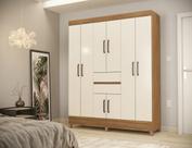 Guarda-Roupa Casal Munique 8P - Amendola Touch / Off White Guarda-Roupa Casal Munique 8P - Amendola Touch / Off White