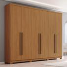 Guarda-Roupa Casal New Jade 6 Portas 3 Gavetas Cinamomo - Henn Guarda-Roupa Casal New Jade 6 Portas 3 Gavetas Cinamomo - Henn