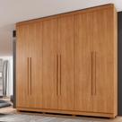 Guarda Roupa Casal New Master 6 Portas 6 Gavetas Cinamomo MDP