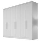 Guarda Roupa Casal New Messina 6 Portas 8 Gavetas Neve Novo Horizonte