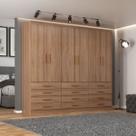 Guarda-Roupa Casal New Mônaco 6 Portas 12 Gavetas Demolição - Evidência Móveis