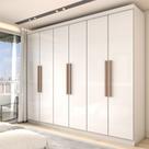 Guarda-Roupa Casal Odisseia 6 Portas 2 Gavetas Branco - Panorama Móveis