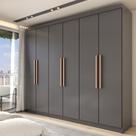Guarda-Roupa Casal Odisseia 6 Portas 2 Gavetas Onix - Panorama Móveis