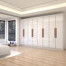 Guarda-Roupa Casal Odisseia 8 Portas 4 Gavetas Branco - Panorama Móveis Guarda-Roupa Casal Odisseia 8 Portas 4 Gavetas Branco - Panorama Móveis