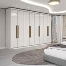 Guarda-Roupa Casal Odisseia 8 Portas 4 Gavetas Branco - Panorama Móveis