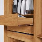 Guarda Roupa Casal Órion Premium 6 Portas 6 Gavetas Cinamomo-off White MDF
