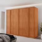 Guarda Roupa Casal Ortiz MDF com 6 Portas 2 Gavetas Moderna Mobília