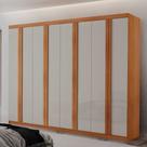 Guarda Roupa Casal Ortiz MDF com 8 Portas 4 Gavetas Moderna Mobília