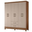 Guarda Roupa Casal Panamá 6 Portas Carvalho Fendi - Moval Guarda Roupa Casal Panamá 6 Portas Carvalho Fendi - Moval