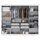 Guarda Roupa Casal Paris 8 Portas Mdp Branco Brilho Maxel Branco
