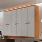 Guarda Roupa Casal Paris MDF 6 Portas 6 Gavetas Moderna Mobília Guarda Roupa Casal Paris MDF 6 Portas 6 Gavetas Moderna Mobília
