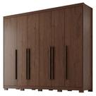 Guarda Roupa Casal Platinium 6 Portas 6 Gavetas Jacarandá Fosco - Zanzini
