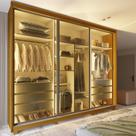 Guarda Roupa Casal Platinum 3 Portas Reflecta 100% Mdf Led Naturale - Gelius Móveis Guarda Roupa Casal Platinum 3 Portas Reflecta 100% Mdf Led Naturale - Gelius Móveis