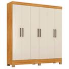Guarda-Roupa Casal Prático 6 Portas 3 Gavetas Demóbile