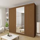 Guarda Roupa Casal Premium Evidence 205,9cm com Espelho 3 Portas 4 Gavetas Yescasa
