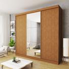 Guarda Roupa Casal Premium Evidence 205,9cm com Espelho 3 Portas 4 Gavetas Yescasa