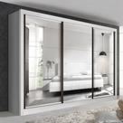 Guarda Roupa Casal Premium Lux 242cm com Espelho 3 Portas 6 Gavetas Espresso Móveis Guarda Roupa Casal Premium Lux 242cm com Espelho 3 Portas 6 Gavetas Espresso Móveis