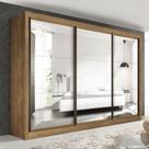 Guarda Roupa Casal Premium Lux 242cm com Espelho 3 Portas 6 Gavetas Yescasa Guarda Roupa Casal Premium Lux 242cm com Espelho 3 Portas 6 Gavetas Yescasa